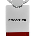 Nissan Frontier Duo Leather / Chrome Key Fob - Burgundy