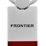 Nissan Frontier Duo Leather / Chrome Key Fob - Burgundy