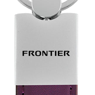 Nissan Frontier Duo Leather / Chrome Key Fob - Purple