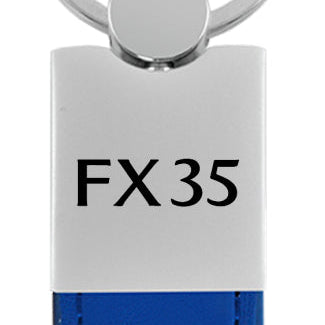 Infiniti FX35 Duo Leather / Chrome Key Fob - Blue