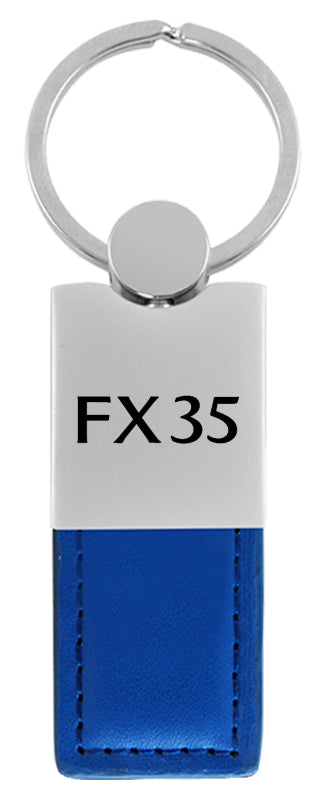 Infiniti FX35 Duo Leather / Chrome Key Fob - Blue