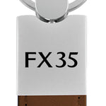 Infiniti FX35 Duo Leather / Chrome Key Fob - Brown