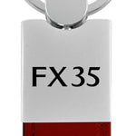 Infiniti FX35 Duo Leather / Chrome Key Fob - Burgundy