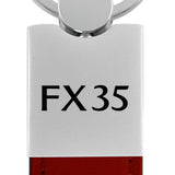 Infiniti FX35 Duo Leather / Chrome Key Fob - Burgundy