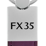 Infiniti FX35 Duo Leather / Chrome Key Fob - Purple