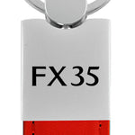 Infiniti FX35 Duo Leather / Chrome Key Fob - Red