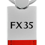 Infiniti FX35 Duo Leather / Chrome Key Fob - Red