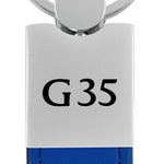 Infiniti G35 Duo Leather / Chrome Key Fob - Blue