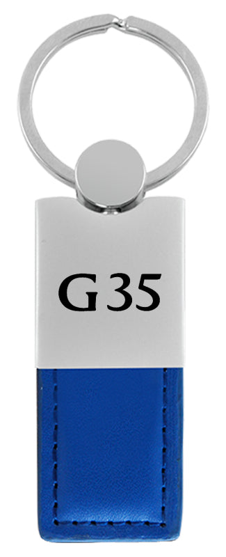 Infiniti G35 Duo Leather / Chrome Key Fob - Blue