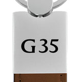 Infiniti G35 Duo Leather / Chrome Key Fob - Brown