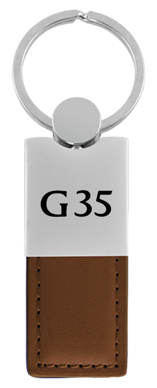 Infiniti G35 Duo Leather / Chrome Key Fob - Brown