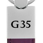 Infiniti G35 Duo Leather / Chrome Key Fob - Purple