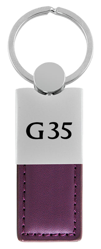 Infiniti G35 Duo Leather / Chrome Key Fob - Purple