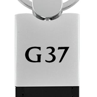 Infiniti G37 Duo Leather / Chrome Key Fob - Black