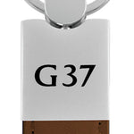 Infiniti G37 Duo Leather / Chrome Key Fob - Brown