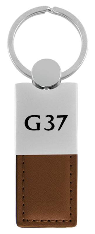 Infiniti G37 Duo Leather / Chrome Key Fob - Brown