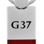 Infiniti G37 Duo Leather / Chrome Key Fob - Burgundy