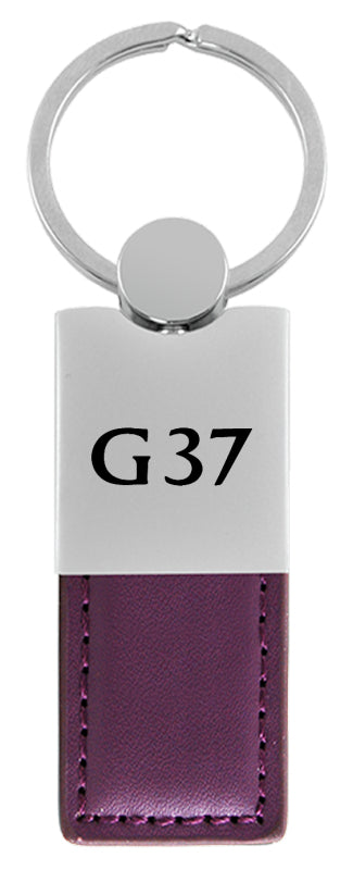 Infiniti G37 Duo Leather / Chrome Key Fob - Purple