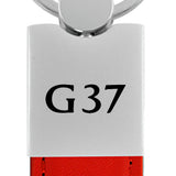 Infiniti G37 Duo Leather / Chrome Key Fob - Red