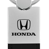 Honda Duo Leather / Chrome Key Fob - Black