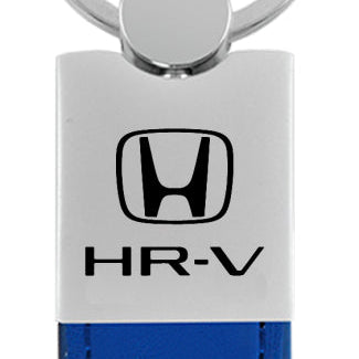 Honda HR-V Duo Leather / Chrome Key Fob - Blue