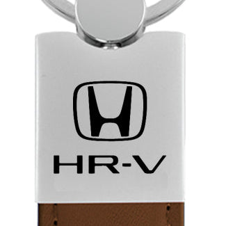 Honda HR-V Duo Leather / Chrome Key Fob - Brown