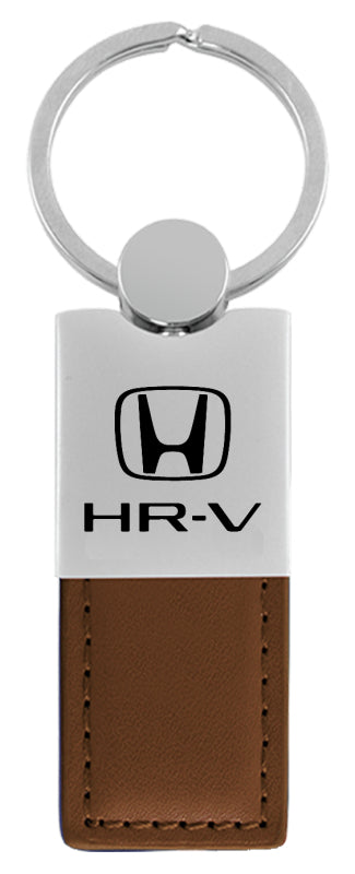 Honda HR-V Duo Leather / Chrome Key Fob - Brown