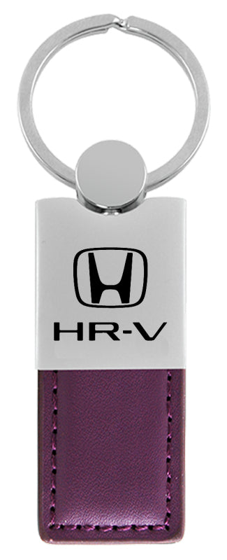 Honda HR-V Duo Leather / Chrome Key Fob - Purple