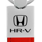 Honda HR-V Duo Leather / Chrome Key Fob - Red