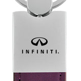 Infiniti Duo Leather / Chrome Key Fob - Purple