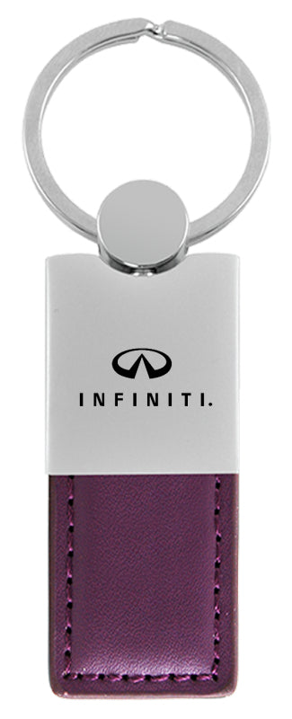 Infiniti Duo Leather / Chrome Key Fob - Purple