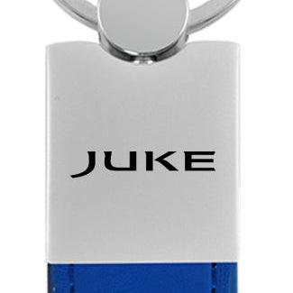 Nissan Juke Duo Leather / Chrome Key Fob - Blue
