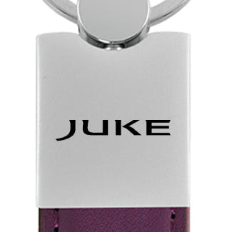 Nissan Juke Duo Leather / Chrome Key Fob - Purple