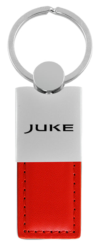 Nissan Juke Duo Leather / Chrome Key Fob - Red