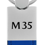 Infiniti M35 Duo Leather / Chrome Key Fob - Blue