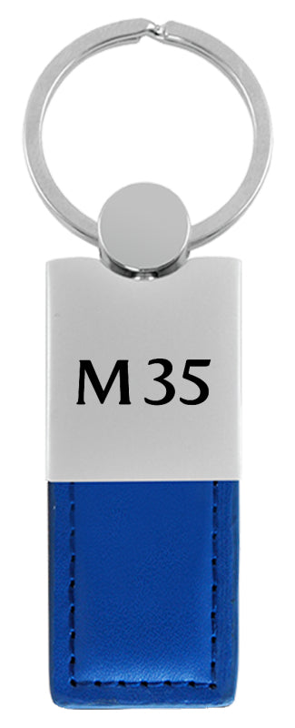 Infiniti M35 Duo Leather / Chrome Key Fob - Blue