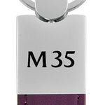 Infiniti M35 Duo Leather / Chrome Key Fob - Purple