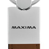 Nissan Maxima Duo Leather / Chrome Key Fob - Brown