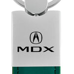 Acura MDX Duo Leather / Chrome Key Fob - Green