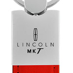 Lincoln MKT Duo Leather / Chrome Key Fob - Red