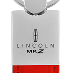 Lincoln MKZ Duo Leather / Chrome Key Fob - Red