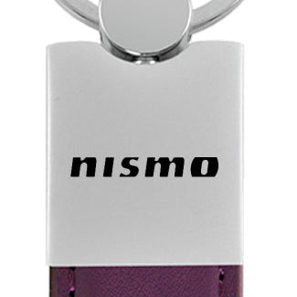Nissan Nismo Duo Leather / Chrome Key Fob - Purple