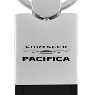 Chrysler Pacifica Duo Leather / Chrome Key Fob - Black