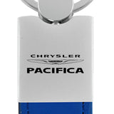 Chrysler Pacifica Duo Leather / Chrome Key Fob - Blue