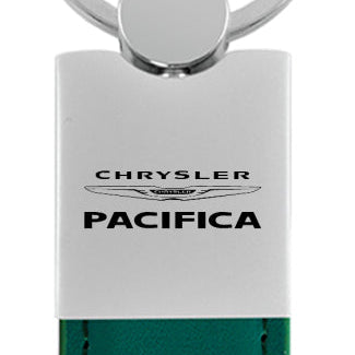 Chrysler Pacifica Duo Leather / Chrome Key Fob - Green