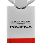 Chrysler Pacifica Duo Leather / Chrome Key Fob - Red