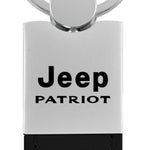 Jeep Patriot Duo Leather / Chrome Key Fob - Black