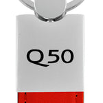 Infiniti Q50 Duo Leather / Chrome Key Fob - Red