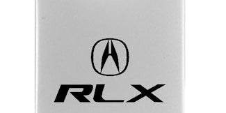 Acura RLX Duo Leather / Chrome Key Fob - Black