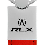 Acura RLX Duo Leather / Chrome Key Fob - Red